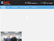 Tablet Screenshot of civic.ie